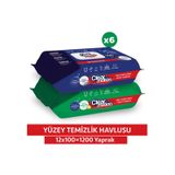 Clear Motion 100 Yüzey Temizlik Havlusu (12 adet)