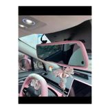 Clear Pink Pembe silikon dikiz ayna kılıfı