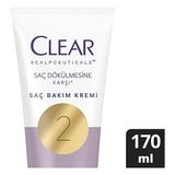 Clear Saç Kremi 170 ml Scalpceuticals Dökülme Karşıtı 2 Adet
