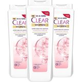 Clear Şampuan Kiraz Çiçeği Esansı ve Keratin ile Yumuşak Saçlar İçin 350 ml x 3 Adet