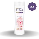 Clear Şampuan Parlak Kepeğe Karşı Etkili 350 ml - (3 Adet)