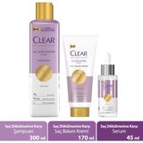 Clear Scalpceuticals Saç Dökülmesine Karşı 300 ml Şampuan + 170 ml Saç Bakım Kremi + 45 ml Serum Kadınlar İçin