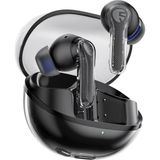 Clear Siyah Bluetooth Kulaklık, Kablosuz Kulak Içi Kulaklık, Bluetooth 5.3, 40 Saat Oynatma Süresi, 12 mm Sürücü ve Enc'li Çift Mikrofon, Net Aramalar, Oyun Modu, Uygulama Kontrolü