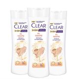 Clear Women 3x350 ml Kil Terapisi Arınmış ve Yumuşak Saçlar Kepeğe Karşı Etkili Şampuan