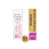 Clear Women 6x350 ml Yumuşak Parlak Kiraz Çiçeği Esansı Keratin Kepeğe Karşı Etkili Şampuan