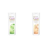 Clear Women Kepeğe Karşı Etkili Şampuan Bitkisel Sentez Aloe Vera & Çay Ağacı Yağı 350 ml(2) Clear Women Kil Terapisi Arınmış ve Yumuşak Saçlar Kepeğe Karşı Etkili Şampuan 350 ml(1)