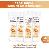 Clear Women Kepeğe Karşı Etkili Şampuan Saç Dökülmesine Karşı 350 ml X4