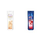 Clear Women Kil Terapisi Arınmış ve Yumuşak Saçlar Kepeğe Karşı Etkili Şampuan 350 ml(1) Clear Men Kepeğe Karşı Etkili Şampuan Hızlı Stil 2'si 1 Arada Kolay Şekil Alan Saçlar 350 ml Mavi(1)