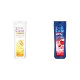 Clear Women Saç Dökülmesine Karşı Zencefil Özü Kepeğe Karşı Etkili Şampuan 350 ml(1) Clear Men Kepeğe Karşı Etkili Şampuan Hızlı Stil 2'si 1 Arada Kolay Şekil Alan Saçlar 350 ml Mavi(1)