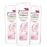 Clear Yumuşak Parlak Kiraz Çiçeği Keratin 3x485 ML Şampuan