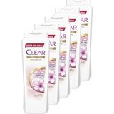 Clear Yumuşak ve Parlak Kiraz Çiçeği Kadın 5x600 ml Şampuan