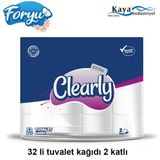 Clearly Çift Katlı Tuvalet Kağıdı 32 Rulo