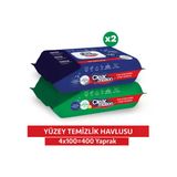 Clearmotion Yüzey Temizlik Havlusu (4X100) 400 Yaprak
