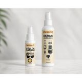 CLEENEST Ekran ve Gözlük Temizleyici Seti 125 ml + 50 ml | Telefon Laptop TV Tablet Lens Cam Temizleme Spreyi | Mikrofiber Bez Hediyeli