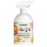 Cleenest Oyuncak Temizleyici Sprey 500 ml – Oyuncak, Mama Sandalyesi ve Yüzeyler için Parfümsüz Hijyen Spreyi