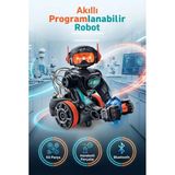 Clemento-Ni Bluetooth Bağlantılı Kodlanabilir Sesli Orta Seviye 25 Cm Eğitici Çocuk Oyuncak Robotu