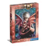 Clementoni - 1000 Parça Anne Stokes Yetişkin Puzzle - Dragonkin - 39640