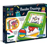 Clementoni 15276 Play Creative Canavar Çizimler