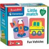 Clementoni Little Match Eğlenceli Araçlar Puzzle