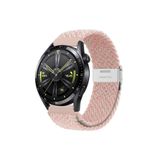 clemon Samsung Galaxy Watch 5 Seri 40-44-Pro 45 mm Uyumlu 20 mm Metal Klipsli Flexıble Kordon Pembe Kırçıllı