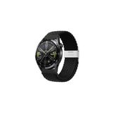 clemon Samsung Galaxy Watch 5 Seri 40-44-Pro 45 mm Uyumlu 20 mm Metal Klipsli Flexıble Kordon Siyah