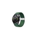 clemon Samsung Galaxy Watch 6 Seri 40-43-44-47 mm Uyumlu 20 mm Metal Klipsli Flexıble Kordon Haki Yeşil