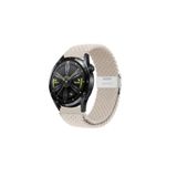 clemon Samsung Galaxy Watch Active 2 40-44 mm Uyumlu 20 mm Metal Klipsli Flexıble Kordon Krem