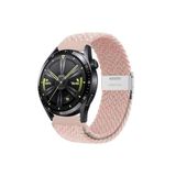 clemon Samsung Galaxy Watch Active 2 40-44 mm Uyumlu 20 mm Metal Klipsli Flexıble Kordon Pembe Kırçıllı