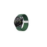 clemon Samsung Galaxy Watch Active-Watch 3 41 mm Uyumlu 20 mm Metal Klipsli Flexıble Kordon Haki Yeşil