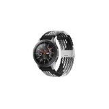 clemon Samsung Galaxy Watch Active-Watch 3 41 mm Uyumlu 20 mm Metal Klipsli Flexıble Kordon Siyah Karışık