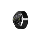 clemon Samsung Galaxy Watch Active-Watch 3 41 mm Uyumlu 20 mm Metal Klipsli Flexıble Kordon Siyah