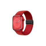 clemon Watch 38mm-40mm-41mm 12345678 Se Uyumlu Flexi Magnet Kordon (Güçlü Mıknatıs) Kırmızı