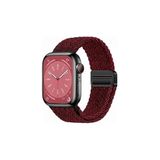 clemon Watch 38mm-40mm-41mm 12345678 Se Uyumlu Flexi Magnet Kordon (Güçlü Mıknatıs) Koyu Kırmızı