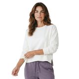 Cleo Kadın Beyaz Günlük Stil Sweatshirt 26YK0008-KBYZ