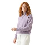 Cleo Zip Neck Kadın Lila Günlük Stil Sweatshirt 26YK0006-LIL