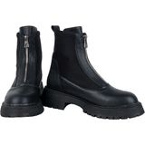 Cleopatra Shoes Siyah Önden Fermuarlı Dalgıç Detaylı Kadın Bot - 0 - Siyah