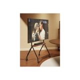 Cletech Tekerlekli Şövale Tv Standı 49"-80" | Raflı | 50 kg Taşıma Kapasiteli | Mobil Tv Sehpası