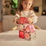 Cleverclixx Glitter Tiles Pack Pembe 14 Parça 3+ Yaş Manyetik Blok