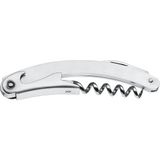 Clever&more Garson Tirbuşonu, 10 Cm, Cromargan® Yüksek Kaliteli Mat Paslanmaz Çelik, Şişe Açacağı, Kapak Açacağı ve Folyo Kesici, Tüm Mantar Tıpalar Için