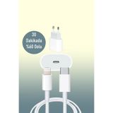 ClickTech Pazarlama iPhone Tüm Serilerle Uyumlu Hızlı Şarj Aleti Adaptör Kablo Plus 7 8 X 11 12 13 14 Pro Max Turbo şarz