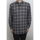 Cliente Fistan Store Erkek Ekose Kareli Klasik Rahat Kalıp Tek Cepli Kışlık Kaşmir Gömlek - Kahverengi - 2XL