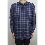 Cliente Fistan Store Erkek Ekose Kareli Klasik Rahat Kalıp Tek Cepli Kışlık Kaşmir Gömlek - Lacivert - Mavi - XL
