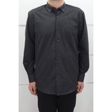 Cliente Fistan Store Erkek Siyah Düz Klasik Kesim Rahat Kalıp Tek Cepli Kışlık Kaşmir Gömlek - 2XL