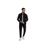 Cliento Adel Paraşüt Kumaş Uzun Kollu Modern Erkek Gömlek - 2XL - Siyah