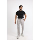 cliento Modern Tarz Desenli Örme Jogger Erkek Pantolon Taş 2XL