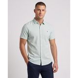 Cliento Pamuk Keten Armürlü Smart Casual Erkek Gömlek - Mint - XL
