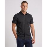 Cliento Pamuk Keten Armürlü Smart Casual Erkek Gömlek - Siyah