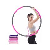Clifton 1500 Gr Hula Hoop Egzersiz Çemberi +5'li Latex Direnç Bandı, Tek Ebat, 1500HLPP, PEMBE