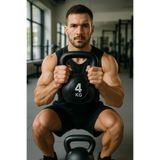 Clifton 4 Kg Çaydanlık Tipi Dambıl Kettlebell Ağırlık SİYAH Tek Ebat