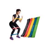 Clifton 5 Li Farklı Dirençte Squat Bandı Hafif Orta Sert Pilates Aerobik Çalışma Lastiği Egzersiz Fitness Karışık, Çok Renkli Tek Ebat, CLFTN5Lİ